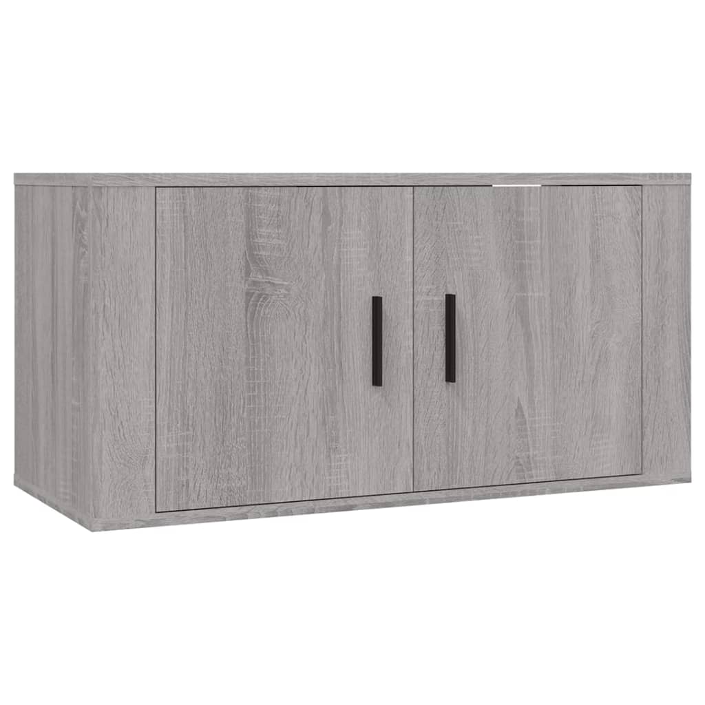 3 Piece TV Cabinet Set Grey Sonoma Particleboard