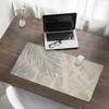 Decorative Desk Mat for Work and Study, Leaf Shadows on Sand, 90x45 cm