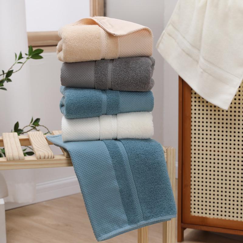 100% Cotton Premium Towel Highly Absorbent Quick Drying Thicken Soft Face Towel Not Easy To Drop Household Face Towel