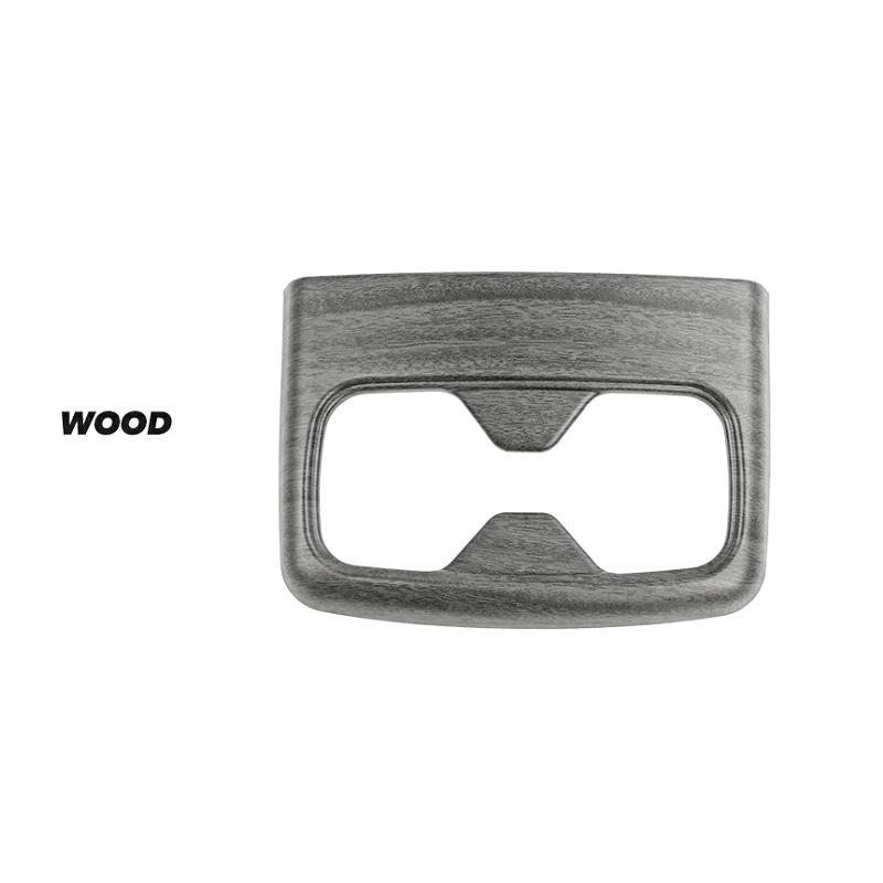 For Kia Telluride -2025 Carbon Fiber Style ABS Rear Passenger Seat Water Cup Holder Frame Cover Trim Accessories LHD/RHD