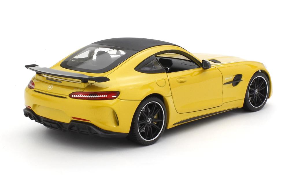 WELLY Scale Mercedes AMG GTR Yellow Finished Product Resale 1/24