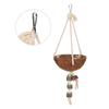 Nature Coconut Hanging Cage Bird Nest Shell Swing Parrot Biting Toy Pet Supplies