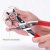 German Style A3 Carbon Steel Belt Hole Punch Pliers Multifunctional Leather Punching Tool for DIY Craft & Repair Handheld Tool