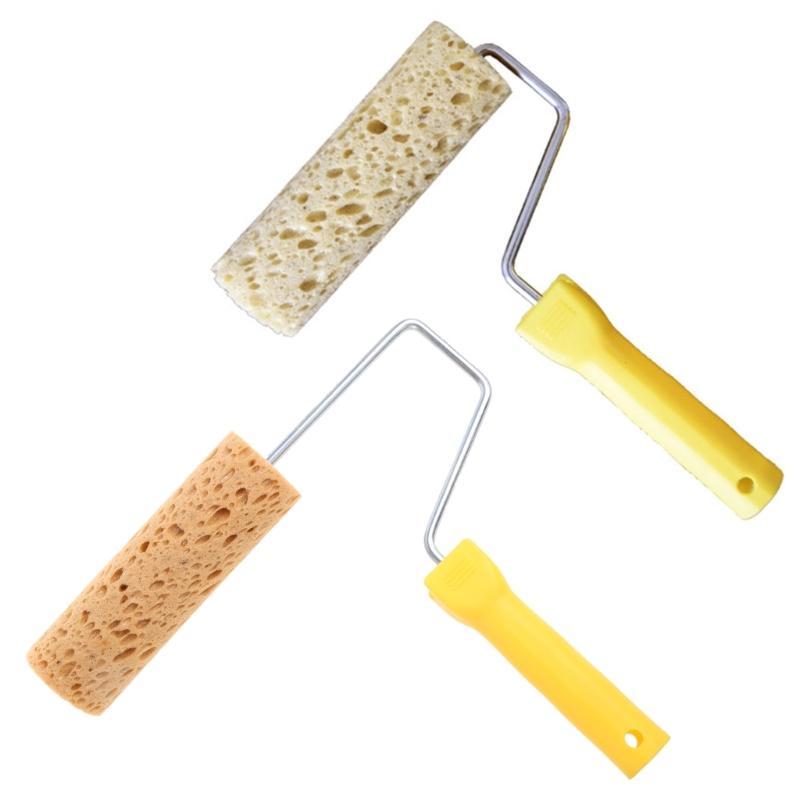 Praktische Algen-Schwamm-Rollenbürste 4/6 Zoll Künstlerisches Muster Heimdekoration Durchmesser 4,8 cm / 1,89'' Malwerkzeuge