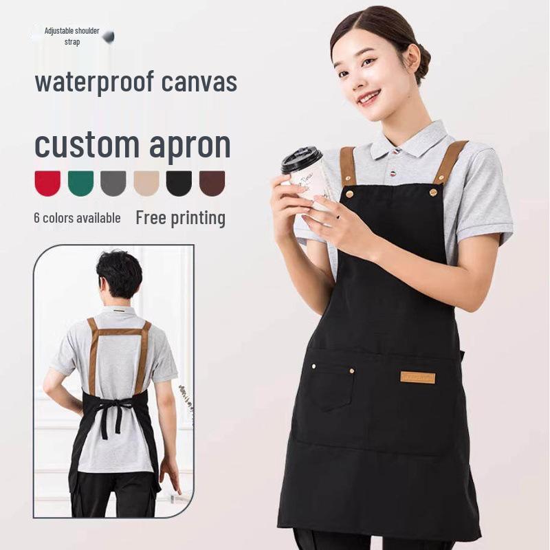 Waterproof & Oil-Proof Apron with Logo - New, Breathable, Thin Design for Home Kitchen & Catering (2026)