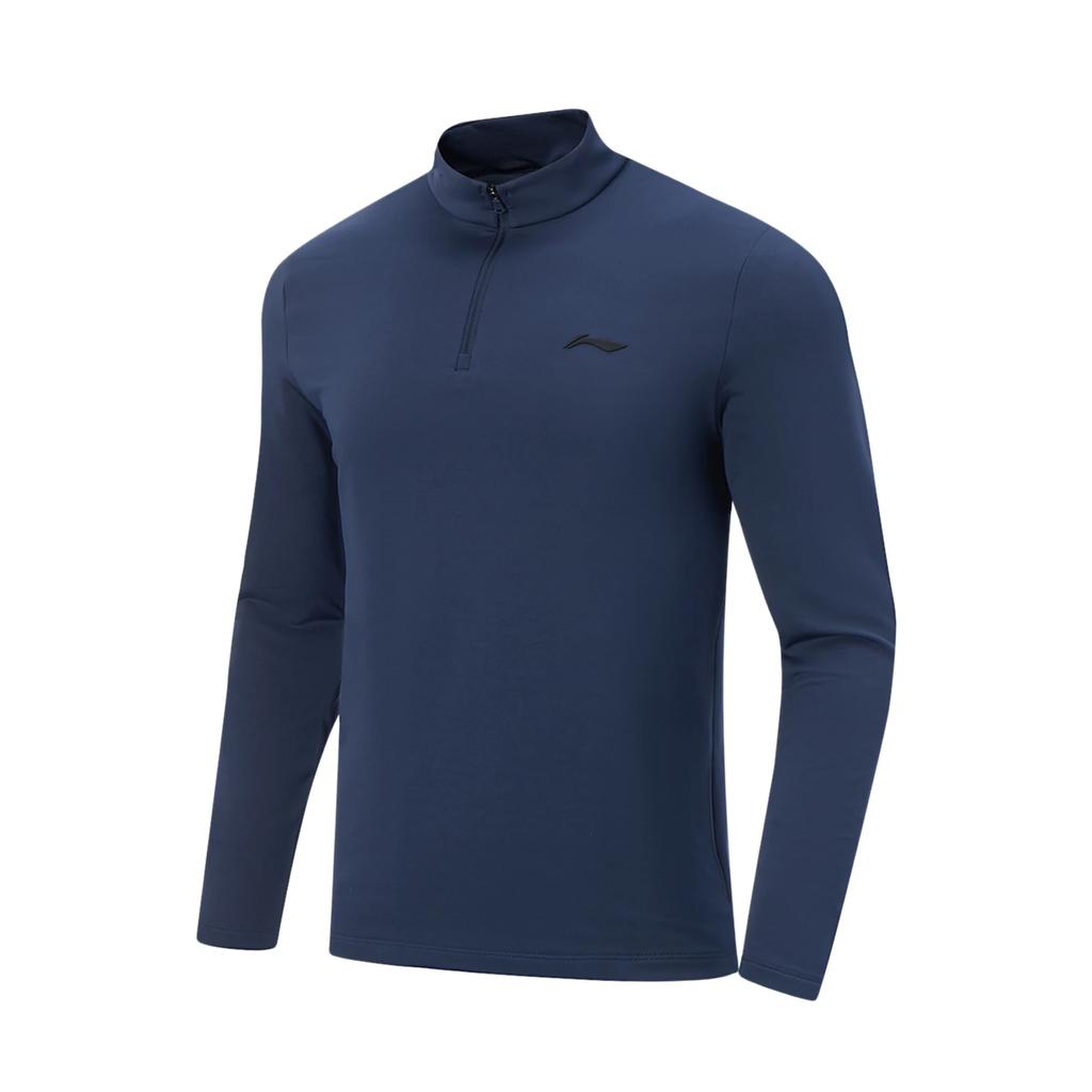 Li-Ning Minimalist Stand Collar Casual Long Sleeve T-Shirt Men tops ATLV321-4