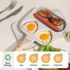 Nonstick Omelette Skillet Egg Frying Pan Heart-Shaped Healthy Breakfast Pancake Hamburger Bacon Pan with Heat-Resistant Handle