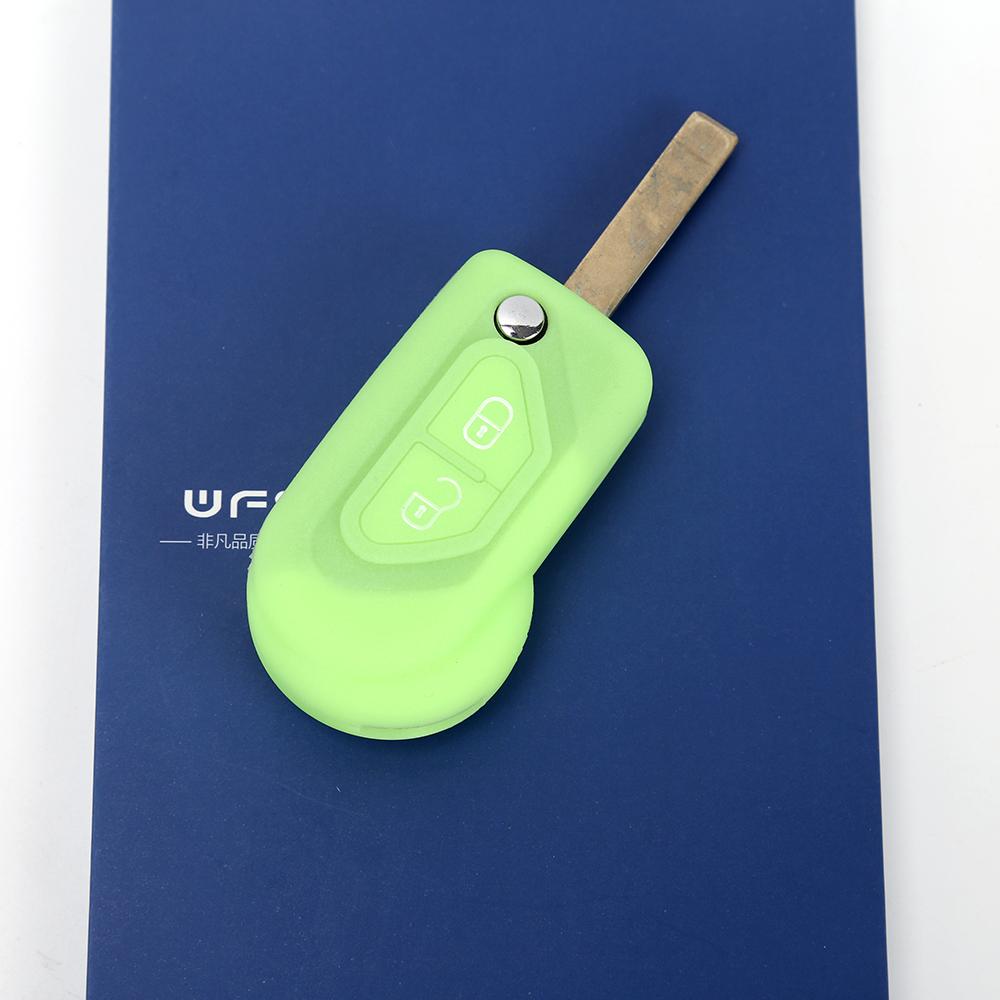 1 PC 2 Buttons Silicone Car Remote Flip Key Fob Shell Cover Case For Citroen DS3 Skin HU83 Blade Older Protector