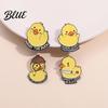 Coat Brooch Cartoon Duckling Badge Animal Jewelry Alloy Hat Scarf