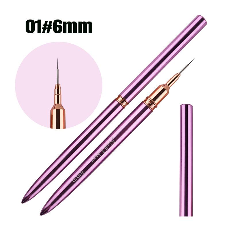 

1 Pcs Nail Art Liner Brushes Elongated Lines Striping Drawing UV Gel Painting Nail Design Pen Professional Manicure Tool