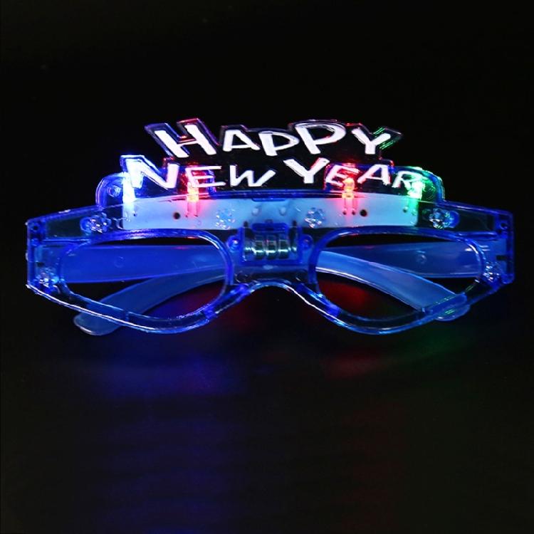 2025 Light up Glasses 2025 New Year Party Eyeglasses Decoration Photography Props for New Years Party Christmas Wedding