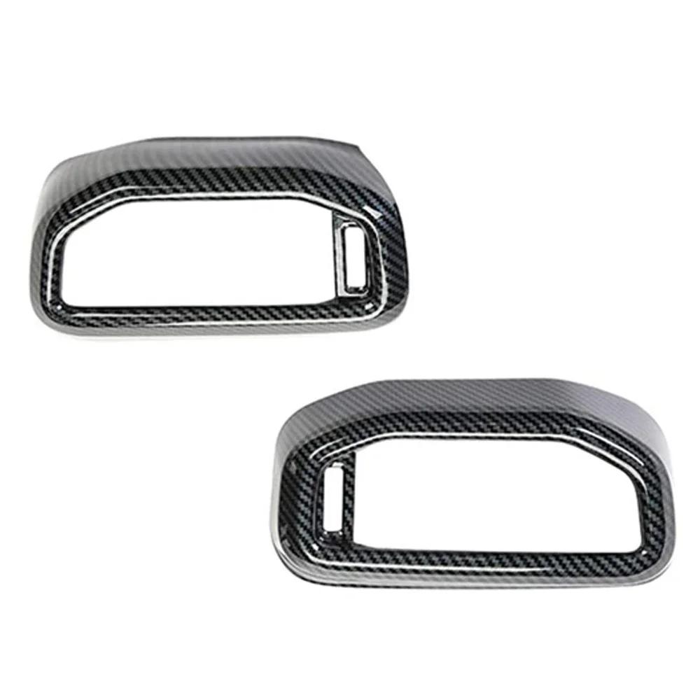 2Pcs Carbon Fiber Front Side Air Outlet Vent Cover Trim Air Conditioning Dashboard Vent Cover Trim For Ford Explorer 2020-2026