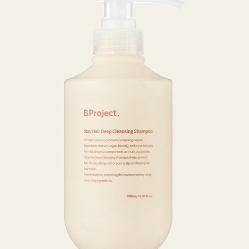B Project [Galleria Sold Out] Vegan Stay Hair Deep Cleansing Shampoo 500ml (Scalp Care)