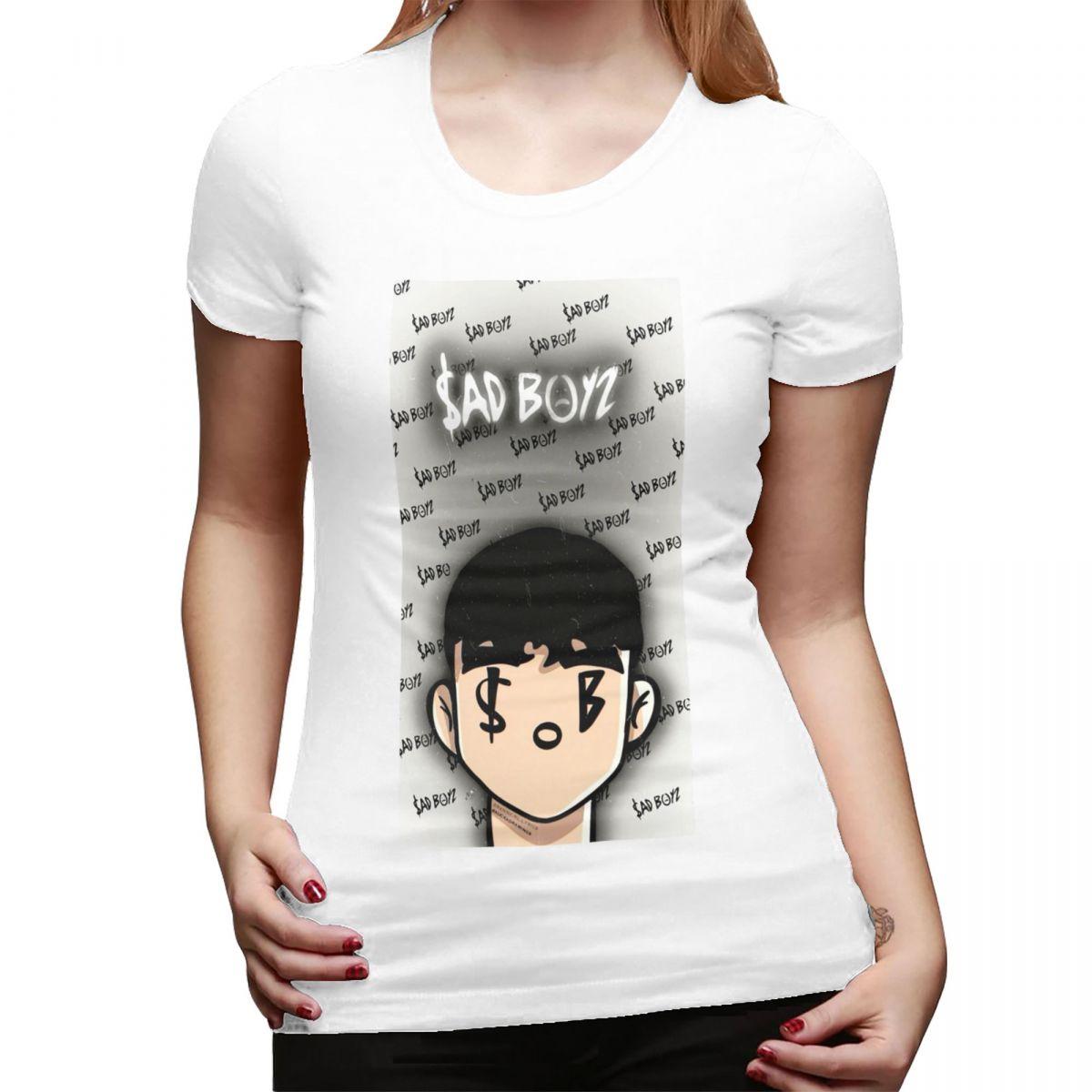 

Junior H Sad Boyz Corridos Tumbados Mexico TShirt for Women Round Neck Streetwear T Shirts Womens Short Sleeve Clothes Tops S
