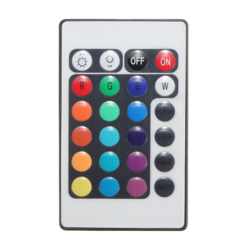 4x 5050 SMD 9 LED RGB Car Interior Floor Decorative Atmosphere Strip Light   Remote Control