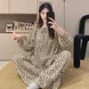 Women's Spring/Autumn Pajama Set: Long Sleeve & Pants, Loose Fit, Sweet Lazy Style, Suitable for Indoor & Outdoor Wear