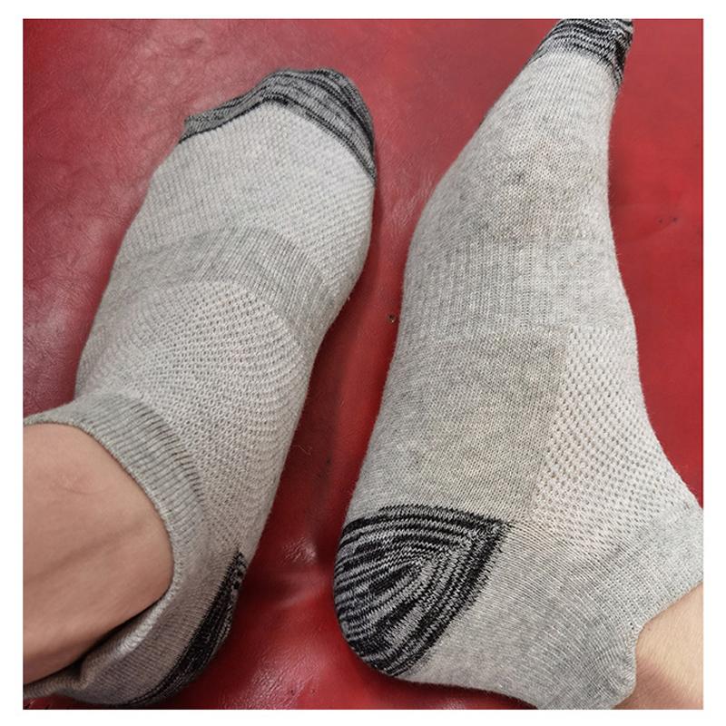 5Pairs High Quality Men's Socks Mesh Summer Thin Breathable Boat Socks Sweat Wicking Proof Short Tube Sports Socks EU38-45