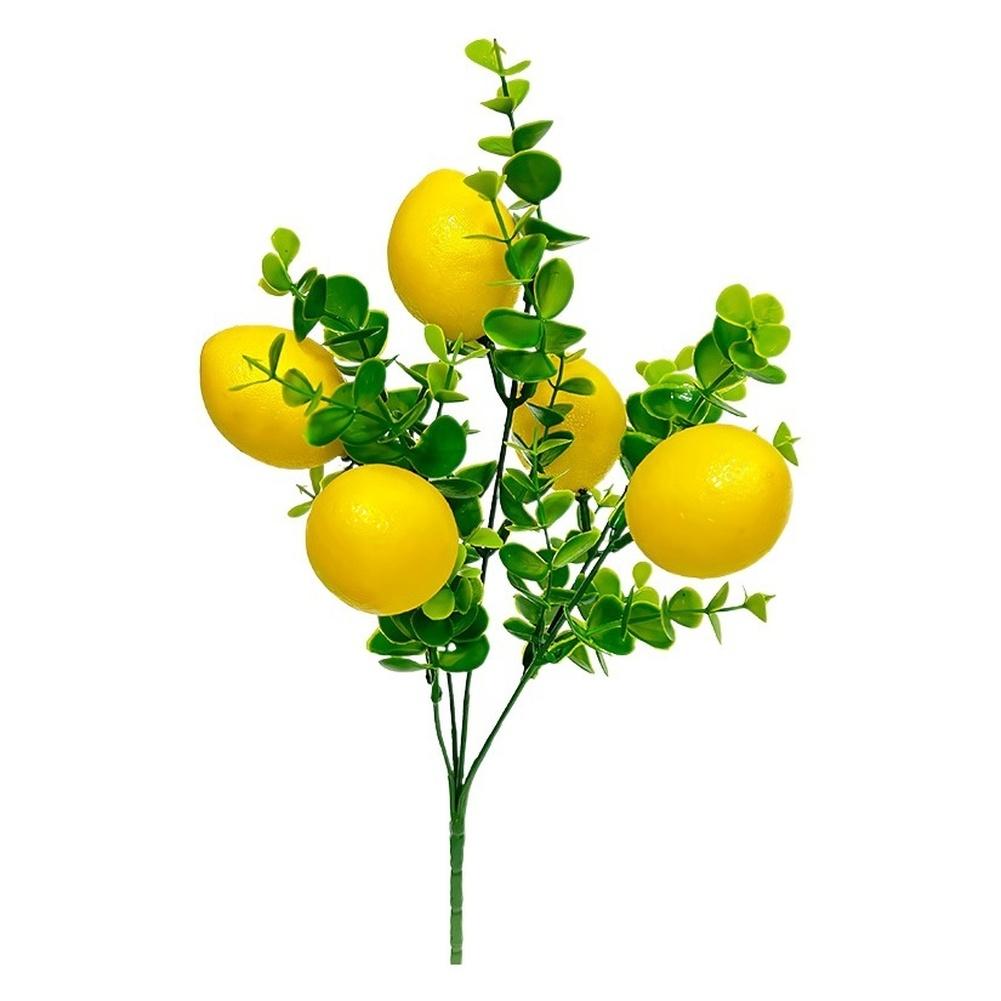 Realistic Lemon Design Fake Lemon Branch Artificial Lemon
