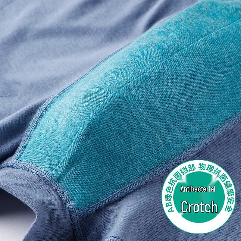 AB Men's 2-Pack High-Waist Printed Cotton Antibacterial Boxer Briefs