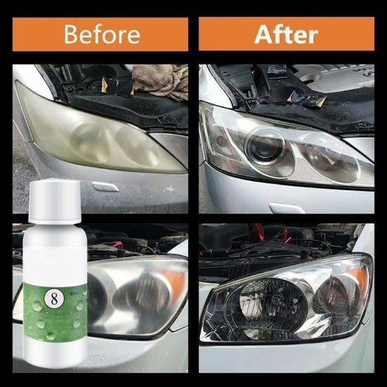 HGKJ-8-20ML Restoration Agent Long Lasting Anti-scratch Liquid Headlight Restoration Agent for Car
