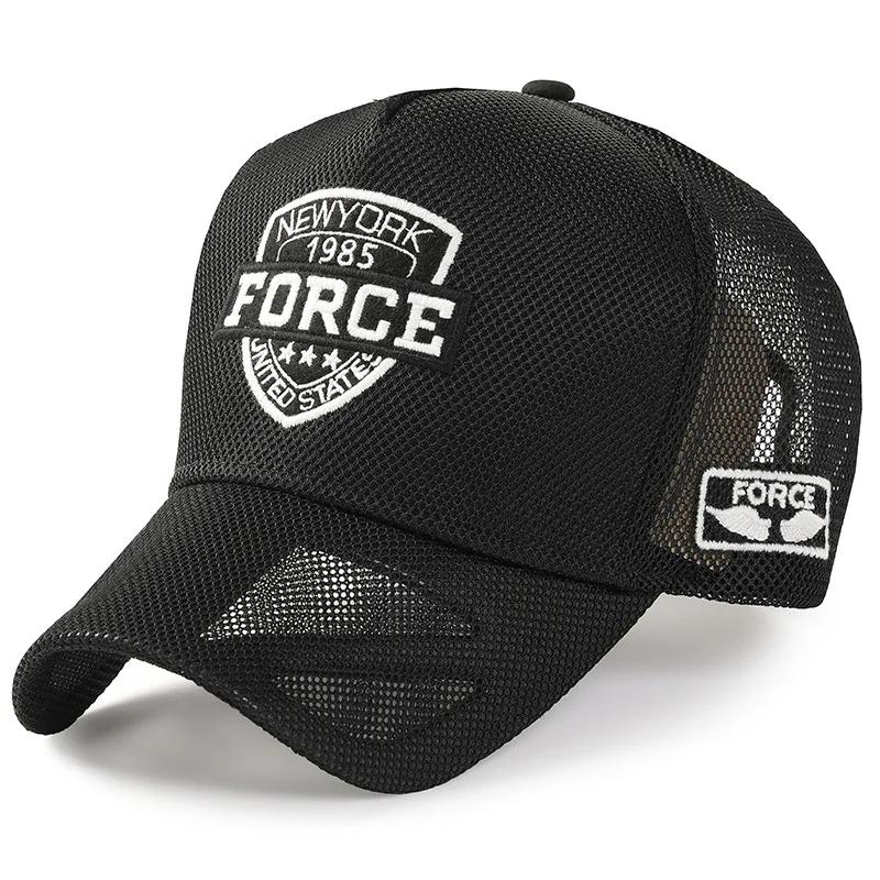 Large Size 63cm Breathable Baseball Caps for Men Summer Mesh Caps High Top Outdoor Sun Hats Man Sports Trucker Snapback Cap