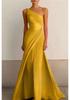 2026 Elegant Cross-Shoulder European & American Light Luxury Slim-Fit Banquet Gown
