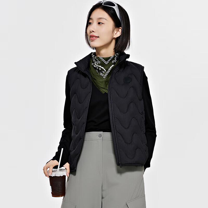 Kappa Women s Retro Stand Collar Down Vest S