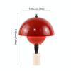 Rechargeable Bottle Lamp 3 Color Touch Dimming Table Lamp Mushroom Bottle Head Stepless Dimming Ambient Fixture Restaurant