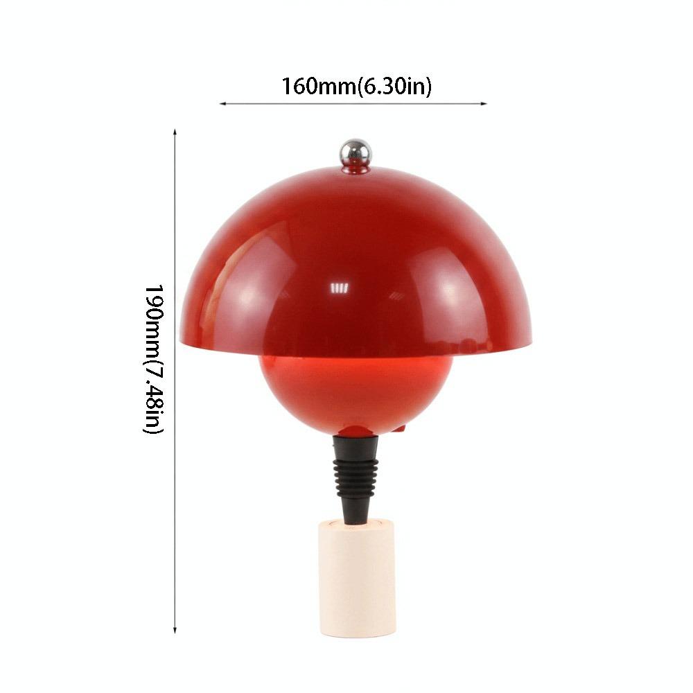 Rechargeable Bottle Lamp 3 Color Touch Dimming Table Lamp Mushroom Bottle Head Stepless Dimming Ambient Fixture Restaurant