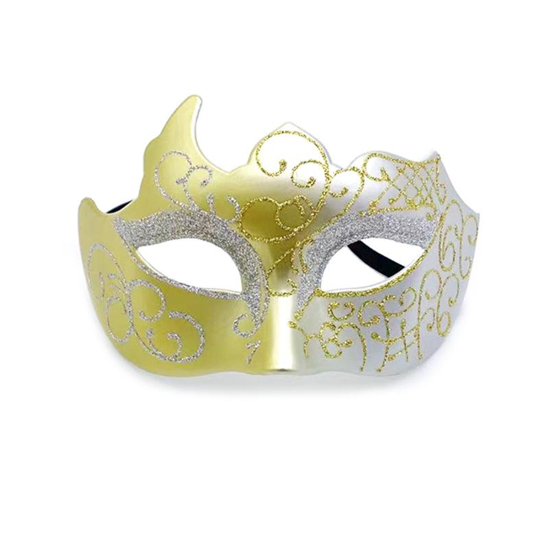 

Glitter Half Face Masquerade Mask Woman Men Venice Mask Halloween Costume Accessories For Cosplay Party