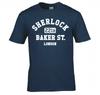 Sherlock Holmes 221b Baker St London T Shirt New