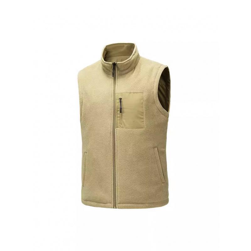 Herbst und Winter Herren Mittleren Alters Samt Verdickt Weste Mit Einer Basis Zum Warmhalten Und Lässige Weste, Tragen Einer Mehrere Taschen Weste An Beiden Seiten