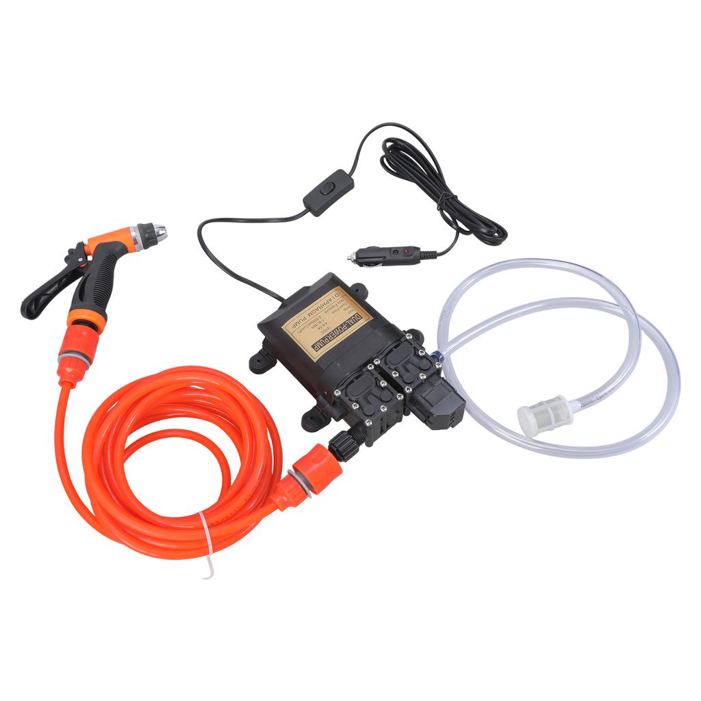 Efficient 12V Double Pump High Pressure Car Cleaning System Easy To Use Suitable for Home Garages and Travel Enthusiasts