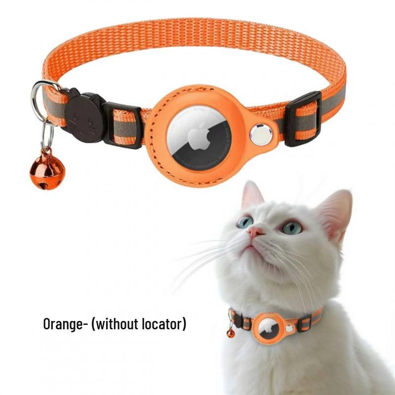 Cross-Border Pet Supplies: Airtag Tracker Collar with Anti-Lost Cat Bell