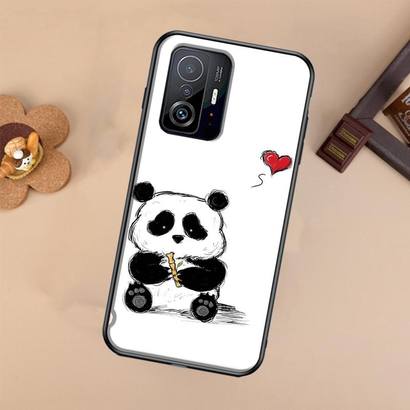 Panda Cute Case For Xiaomi POCO X7 X6 Pro X3 X5 M6 F3 F5 F6 Pro 11T 12T 13T 14T Pro 13 14 Ultra Cover
