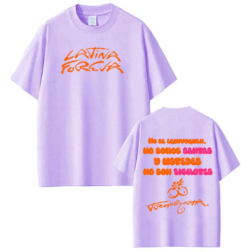

Singer Karol G Latina Foreva Album Merch 2025 Graphic TShirt Mens Streetwear Cotton Short Sleeve Aesthetic Trend Unisex Tees 4XL