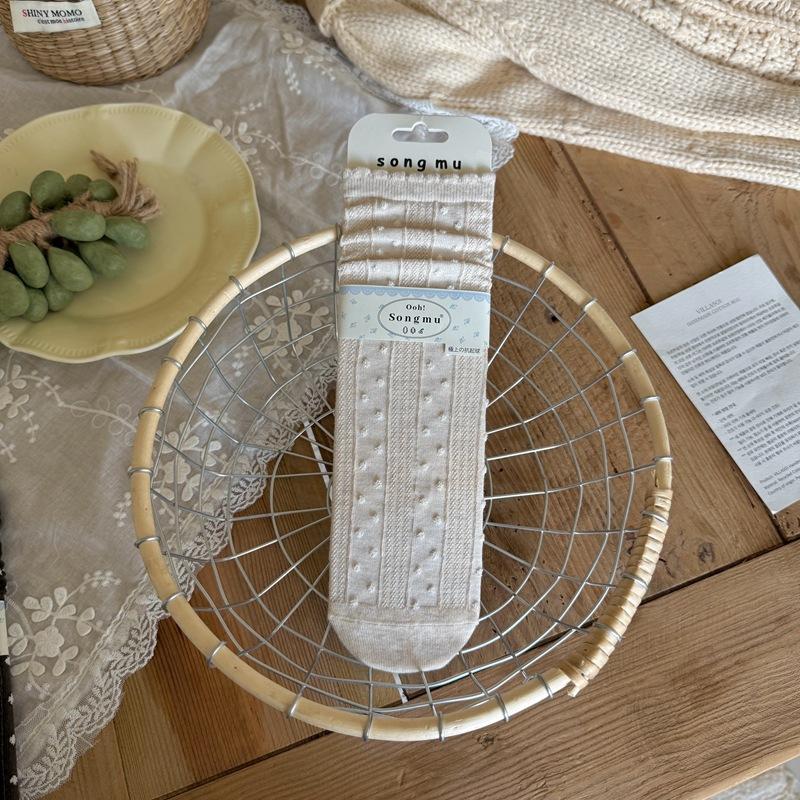 

Женские новые осенние носки из хлопка с разнообразным кружевом без косточек и с махровым ворсом 1 pair