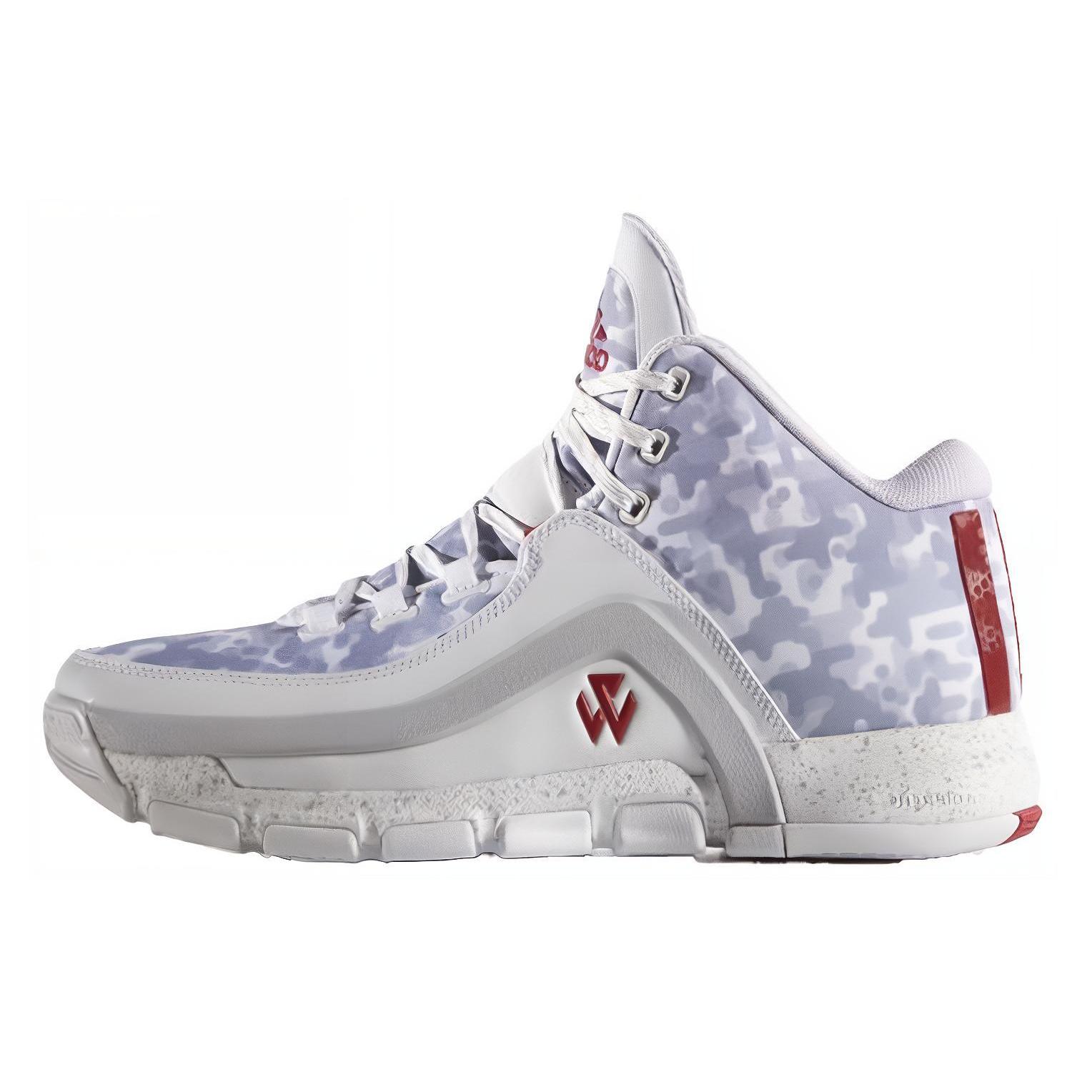 

Новые дышащие кроссовки Adidas J Wall 2 со средней высотой голенища, винтажные баскетбольные, мужские, бело-фиолетово-красные S85573 41