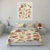 Desserts and Beverages Pattern Bedding Duvet Cover Set  (1*Duvet Cover 2*Pillowcases, Without Duvet Insert)