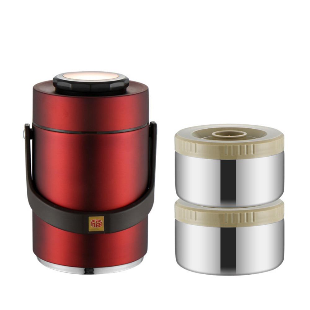 304 Stainless Steel Insulated Food Bucket Multi Layer Vacuum Lunch Box Insulated Food Jar Picnic