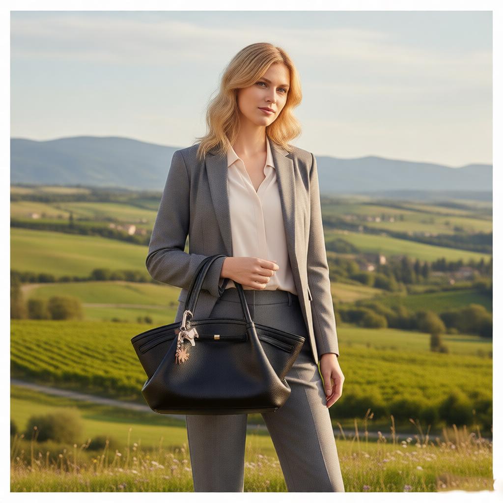 Luxury Lychee Pattern Underarm Shoulder Bags PU Leather Solid Color Women's Handbags Large Capacity Tote Bag Travel
