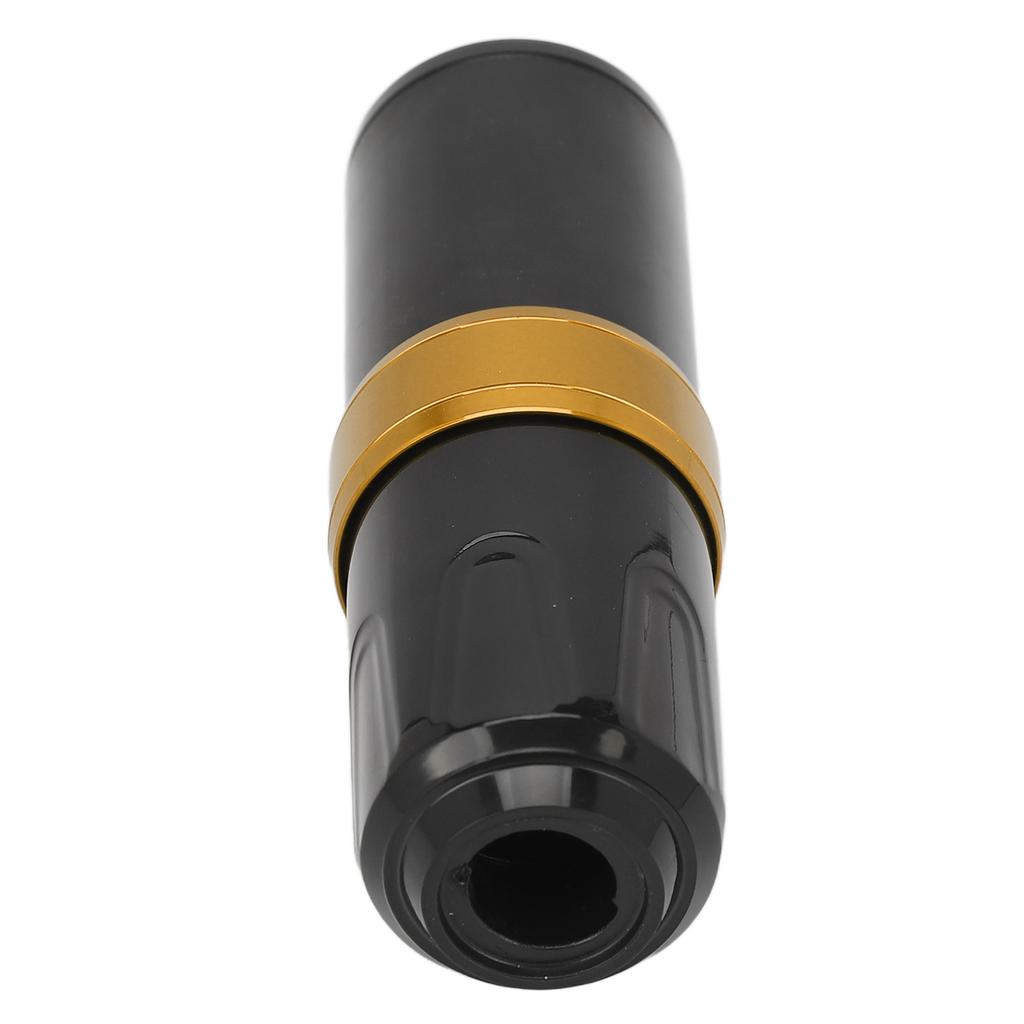 Tattoo Pen Rotatable Adjustable Stroke Length Cartridge Needle RCA Interface for Tattoo Beginners and Artists Black Gold