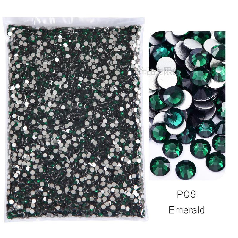 P1-70 Ordinary Color Large Packaging Glass Flat Bottom Diamond Rhinestone Nail Diamond Diy Crystal Mobile Phone Case Beauty Jewelry Accessories