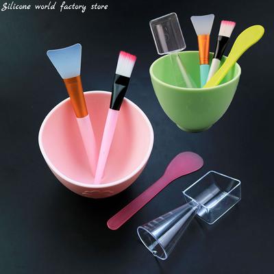 Mundo de Silicone Máscara de Silicone Tigela Feminina Rosto Para Misturar Máscara Meninas Cuidado Facial da Pele Ferramentas de Mistura de Máscara Suprimentos de Beleza DIY