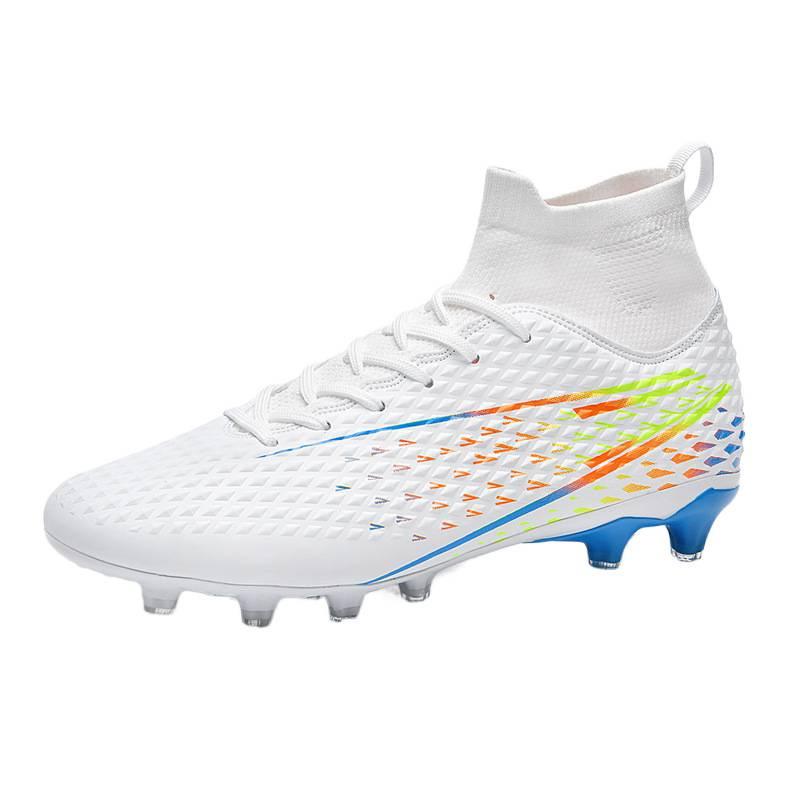 Large size football shoes men's high-top teenage students game training shoes artificial grass long broken nails football shoes