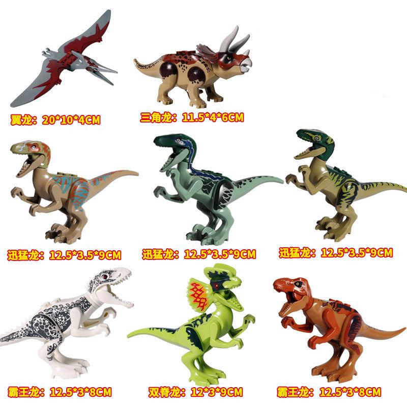 Lumea Dinozaurilor Jurasici Raptor Brutal T-Rex Triceratops Indominus Rex Model Blocuri de Construcție Dino Velociraptor Figurină Cărămizi Jucării