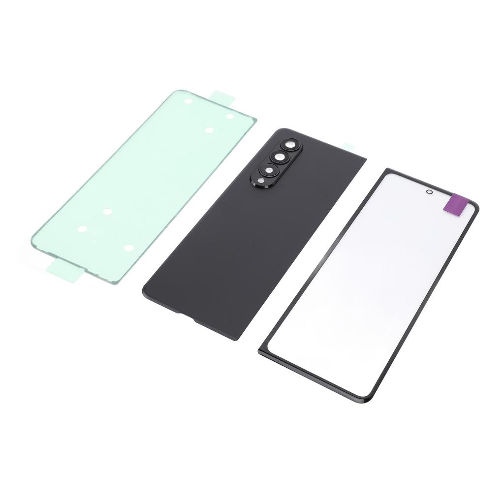 Back Glass Cover Replacement Housing Door and Front Outer Lens Glass Screen Replacement for Fold 3 5G F926 Pre Installed Camera Lens Adhesive