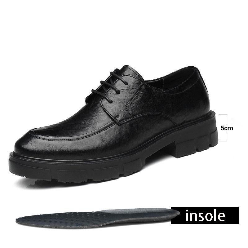 

Мужская мода повседневная модельная обувь британская дышащая жениховая платформа свадебная обувь мужская 37 чёрный