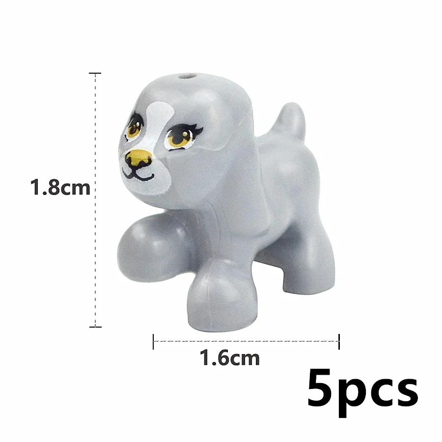 MOC Blocuri de Construcție Animale Particule Mici Scenă Tigru Oaie Rață Cal Balene Model Educațional Zoo Asamblat Cadou DIY Cărămizi Jucărie