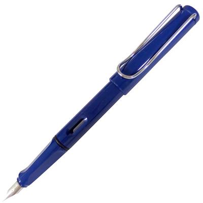LAMY Safari Blue Fountain Medium Blue Pen, L14, Nib, Cartridge/Converter Compatible, [Used]